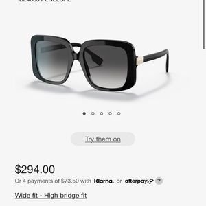 Burberry womens oversized sunglasses